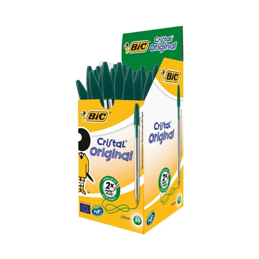 Bic Ballpoint Pens Medium Green 50's