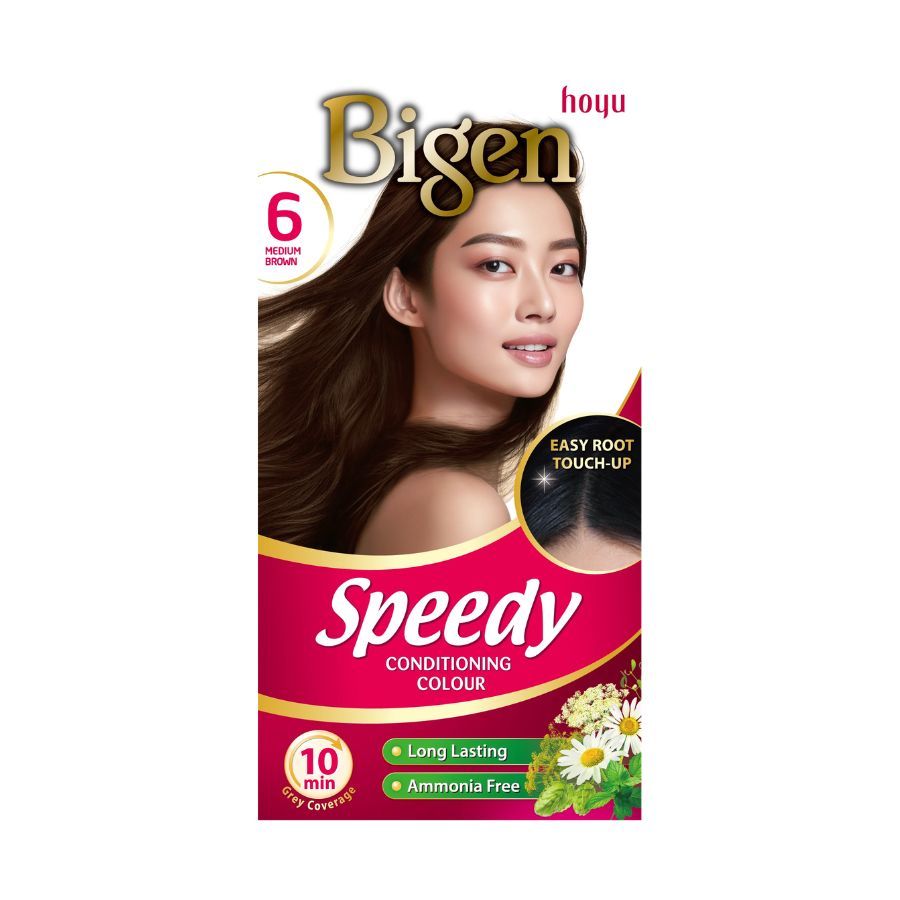 Bigen Speedy Conditioning Hair Colour (6) Medium Brown