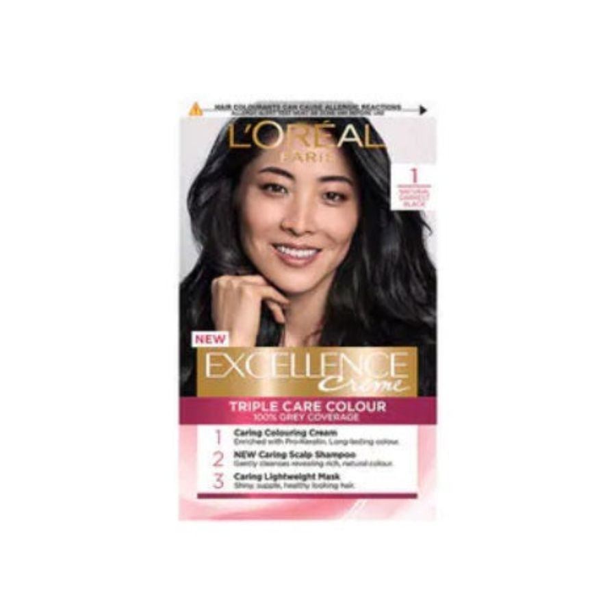 L'Oreal Excellence Creme Hair Dye No. 1 Natural Darkest Black