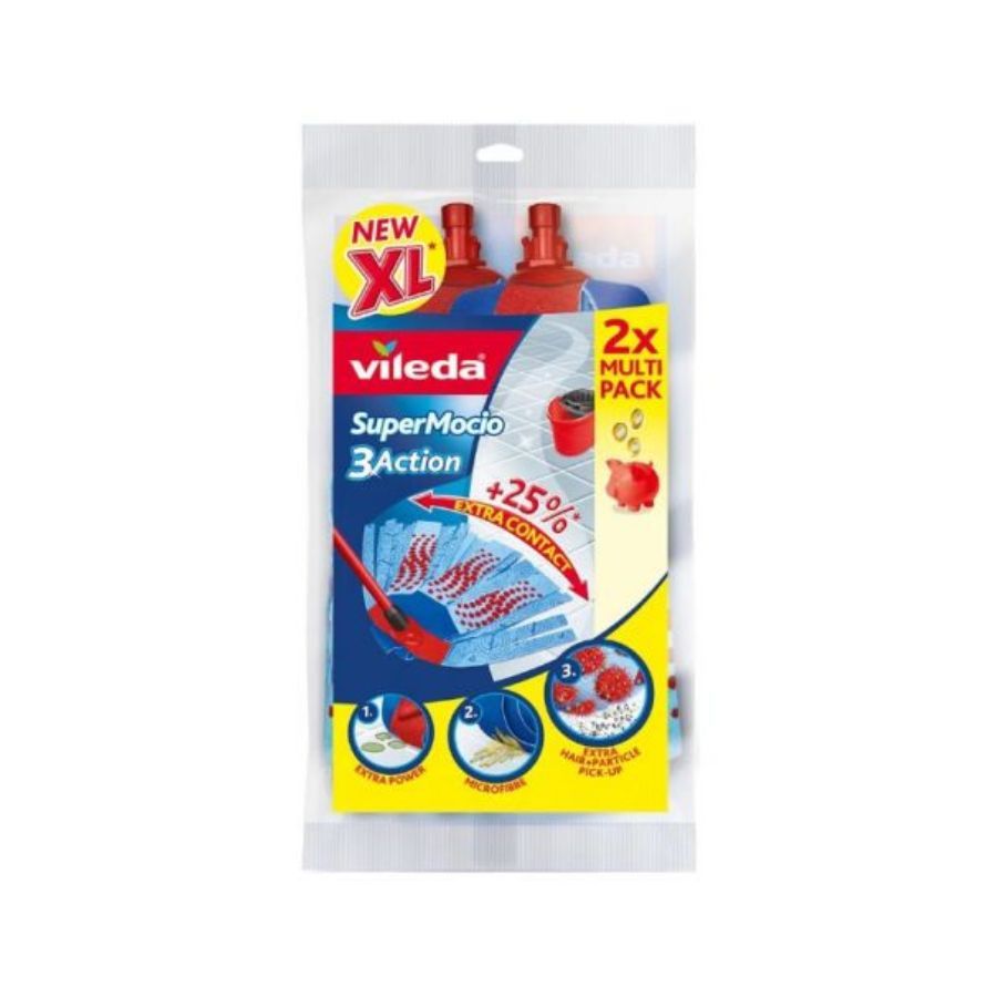 Vileda Supermocio 3 Action Xl Refill (Twinpack)