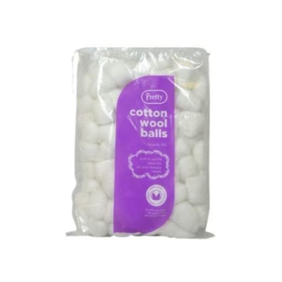 Pretty Cotton Wool Balls White 100s 50g