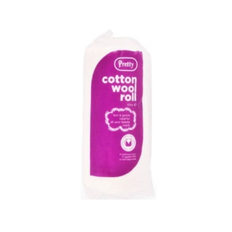 Pretty 100% Cotton Wool Roll 100g