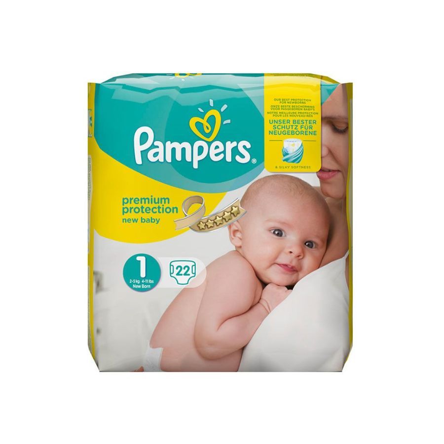 Pampers Baby Size 1 Newborn Nappies 22's