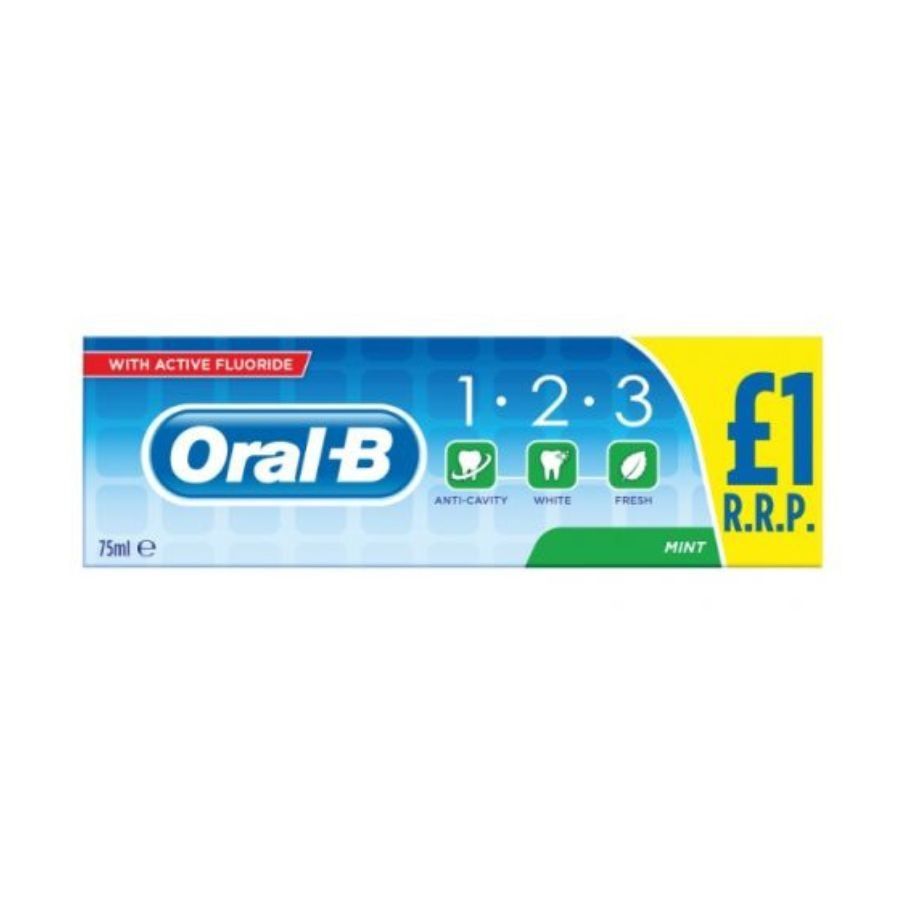 Oral B 123 Toothpaste Extra Fresh 75ml PM £1.00