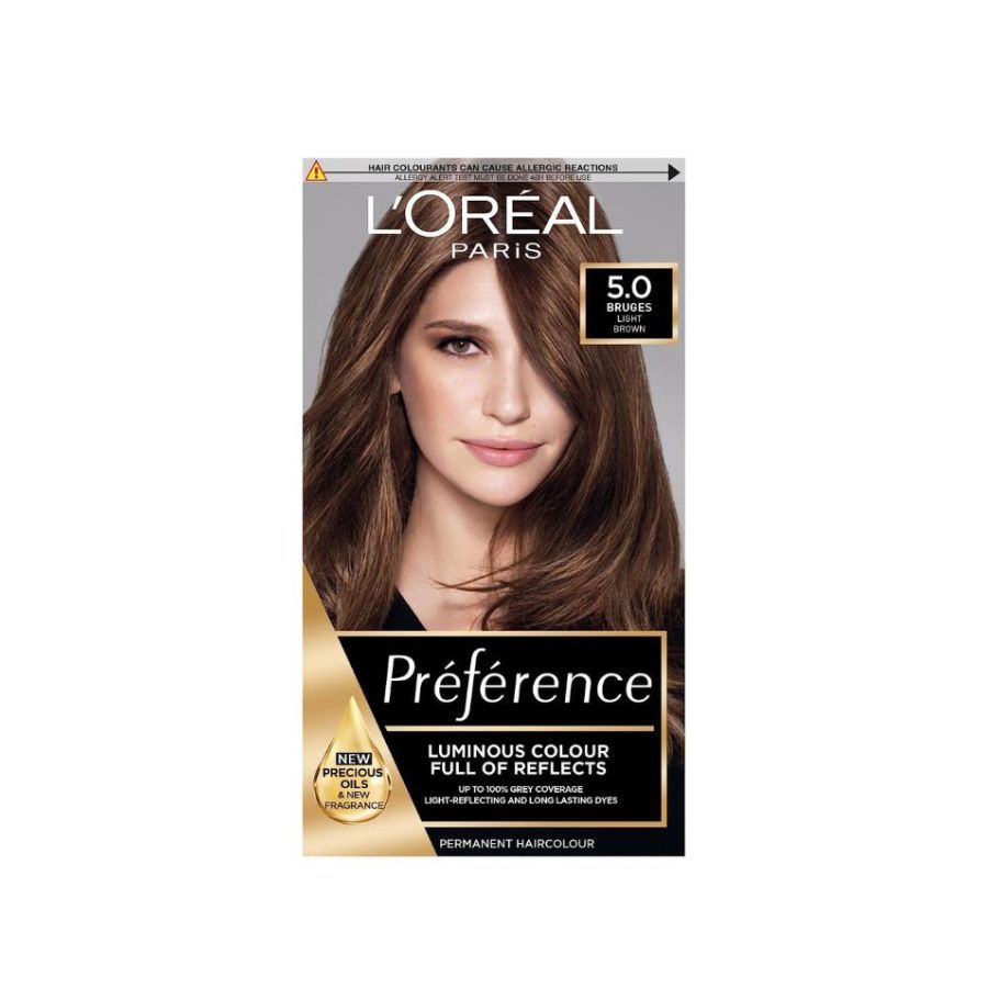 L'Oreal Paris Permanent Hair Dye 5.0 Bruges Light Brown