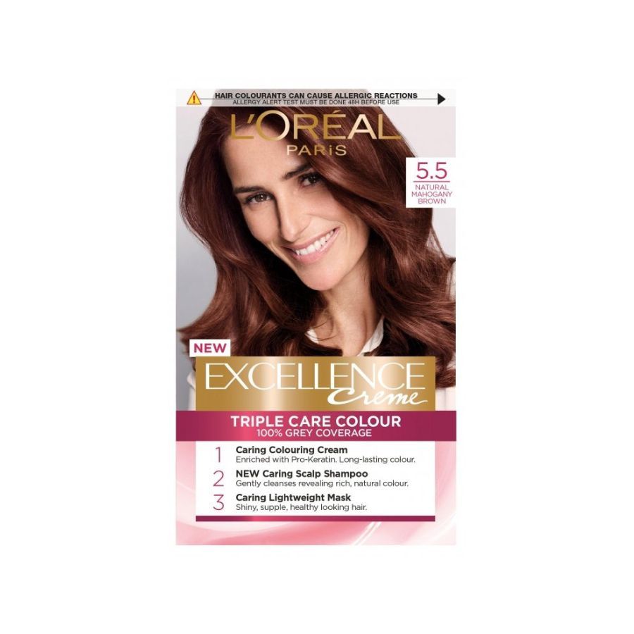 L'Oreal Excellence Mahogany Brown 5.5 Hair Dye