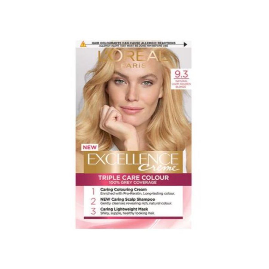 L'Oreal Excellence Creme Hair Dye No. 9.3 Natural Light Golden Blonde