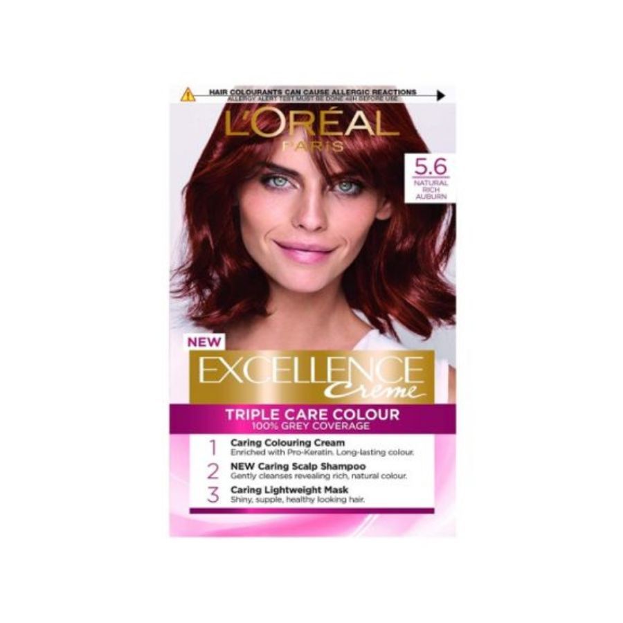 L'Oreal Excellence Creme Hair Dye No. 5.6 Natural Rich Auburn