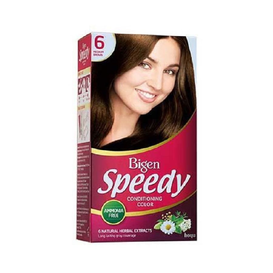 Bigen Speedy Conditioning Hair Colour (6) Medium Brown
