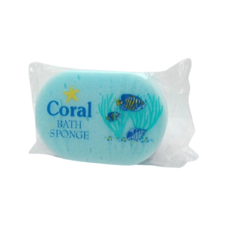 Coral Bath Sponge Singles