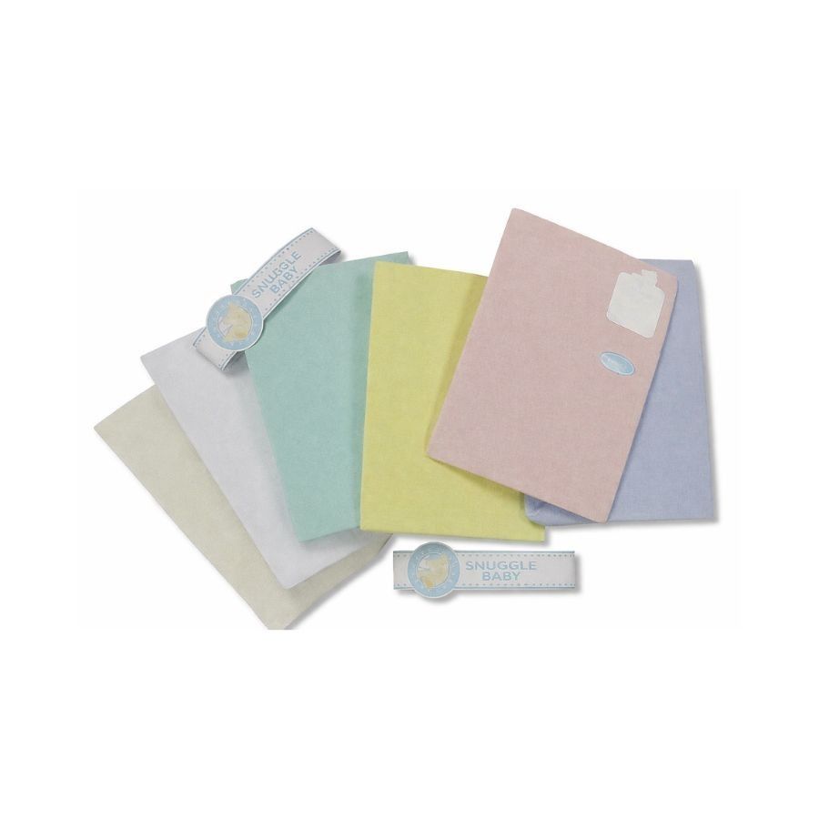 Moses Basket Cotton Fitted Sheets Pack of 2 Assorted