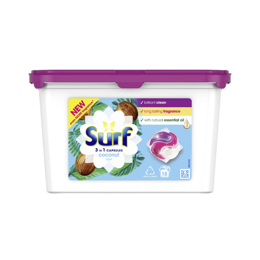 Surf Capsules Coconut Bliss 18's