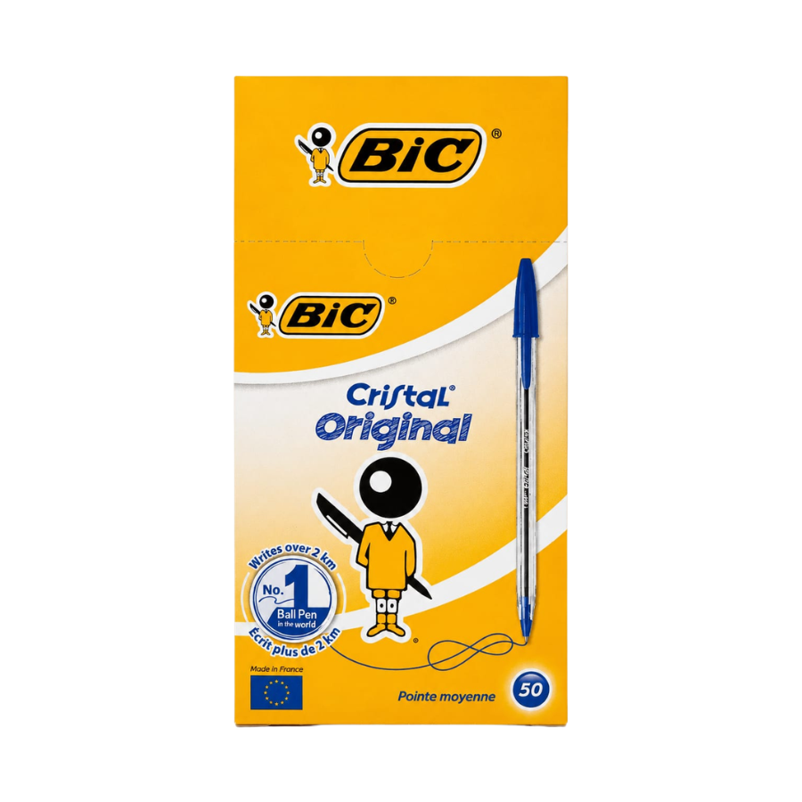 Bic Ballpoint Pens Medium Blue 50's