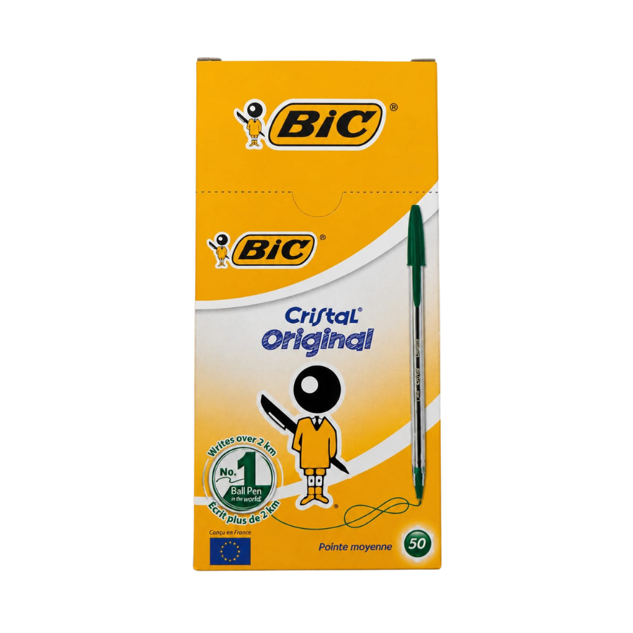 Bic Ballpoint Pens Medium Green 50's