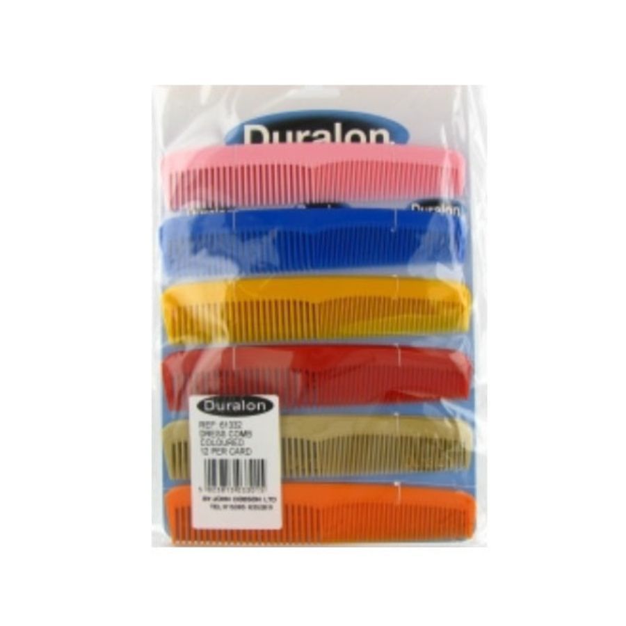 Duralon Dress Combs Assorted Colours