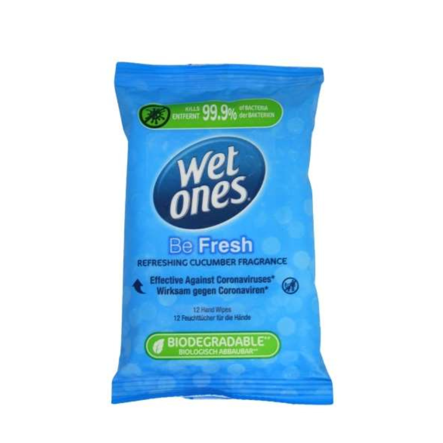Wet Ones Be Fresh Biodegradable 12's