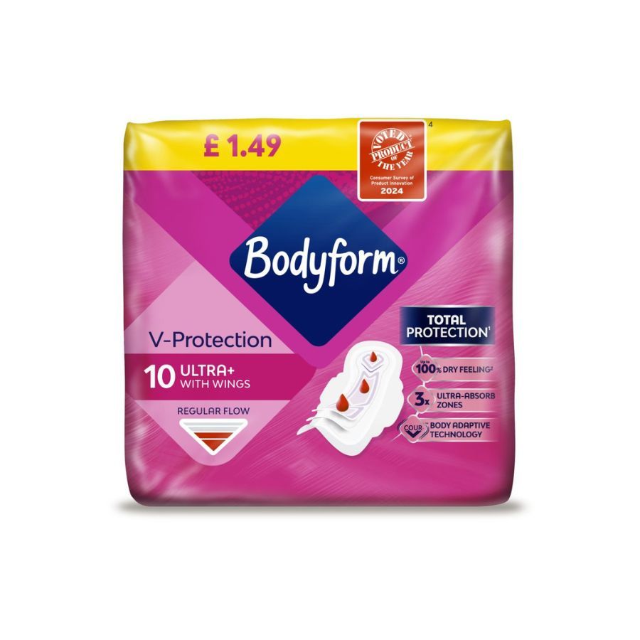 Bodyform Ultra Normal Wings Sanitary Towels 10's PM £1.49
