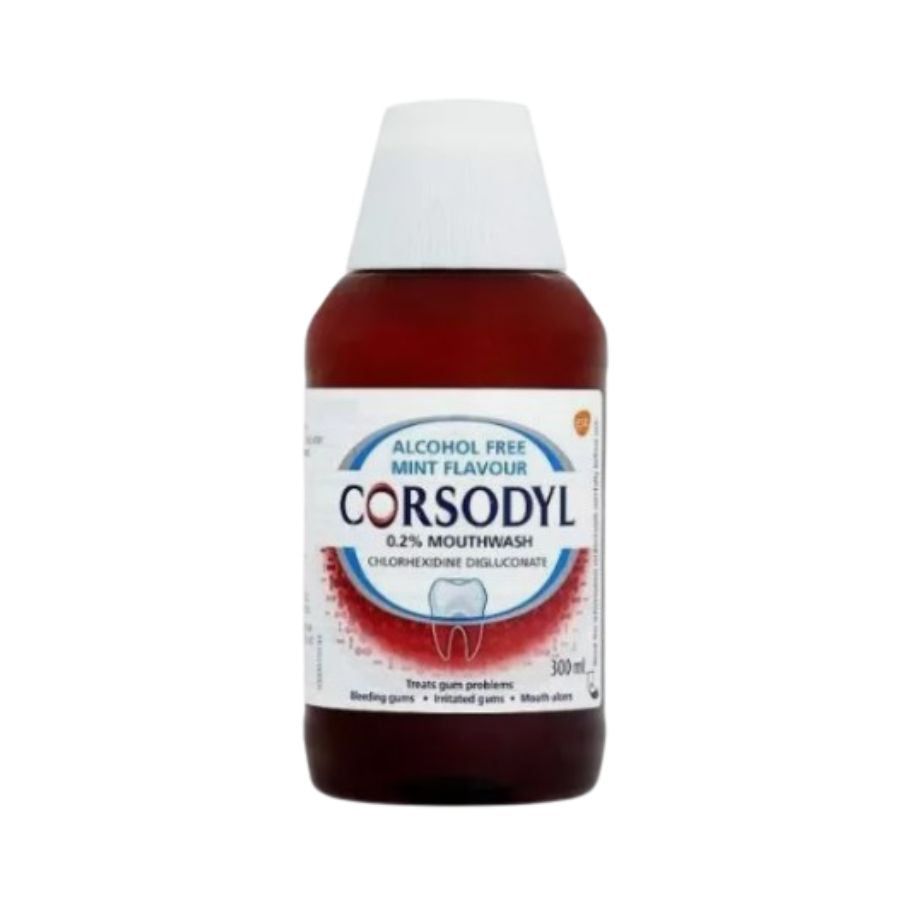 Corsodyl Mouth Wash Alcohol Free Mint Flavour 300ml