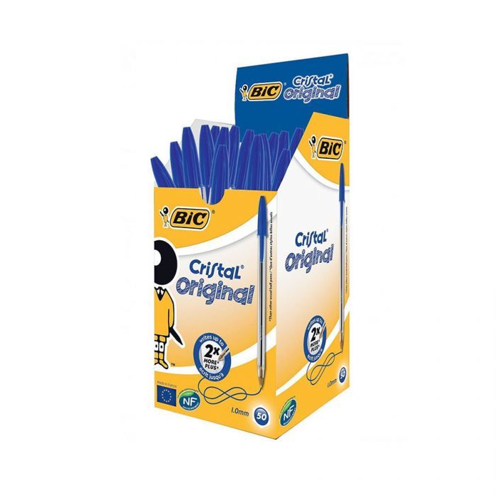 Bic Ballpoint Pens Medium Blue 50's