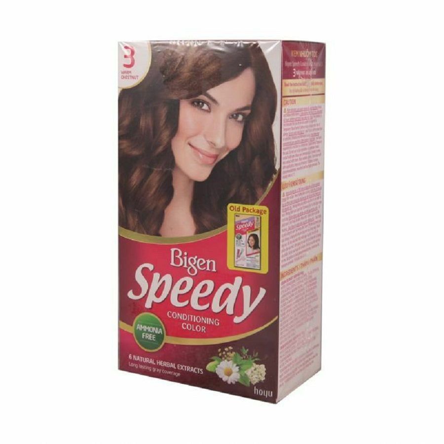 Bigen Speedy Conditioning Hair Colour (3) Warm Chestnut