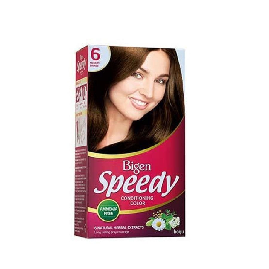 Bigen Speedy Conditioning Hair Colour (6) Medium Brown