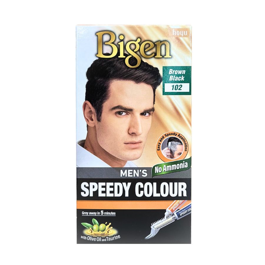Bigen Mens Hair Colour 102 Brown Black