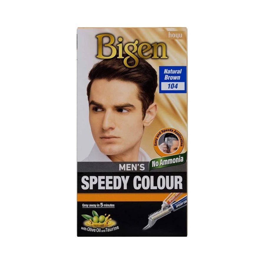 Bigen Mens Hair Colour 104 Natural Brown