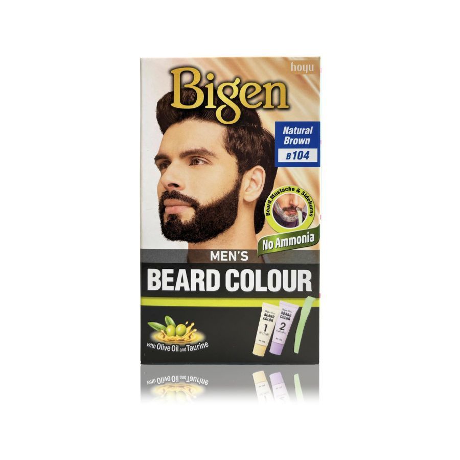 Bigen Mens Beard B104 Natural Brown