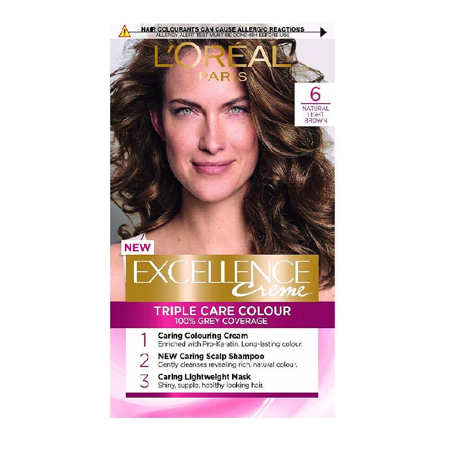 L'Oreal Excellence Natural Light Brown 6 Hair Dye
