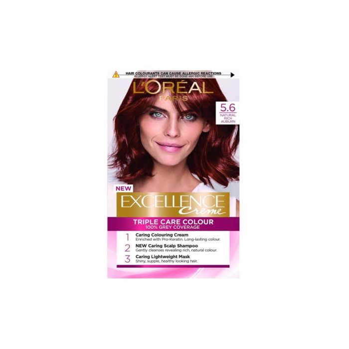 L'Oreal Excellence Creme Hair Dye No. 5.6 Natural Rich Auburn