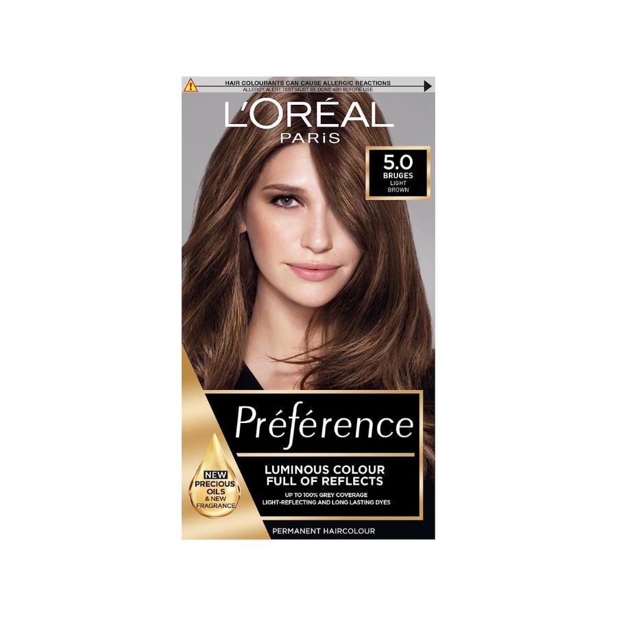 L'Oreal Paris Permanent Hair Dye 5.0 Bruges Light Brown