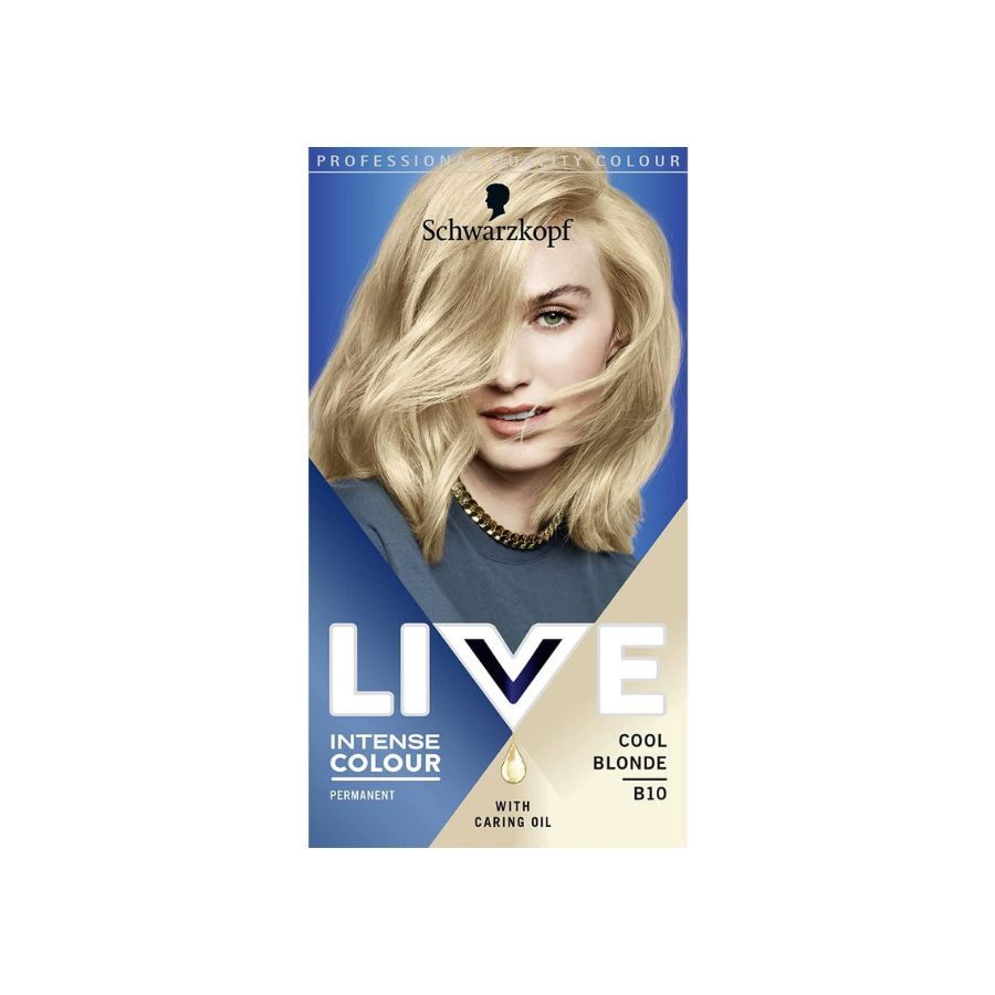 Schwarzkopf LIVE Intense B10 Cool Blonde Permanent Hair Dye