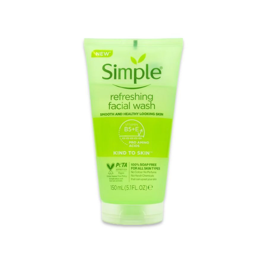 Simple Kind To Skin Refreshing Facial Wash Gel 150ml