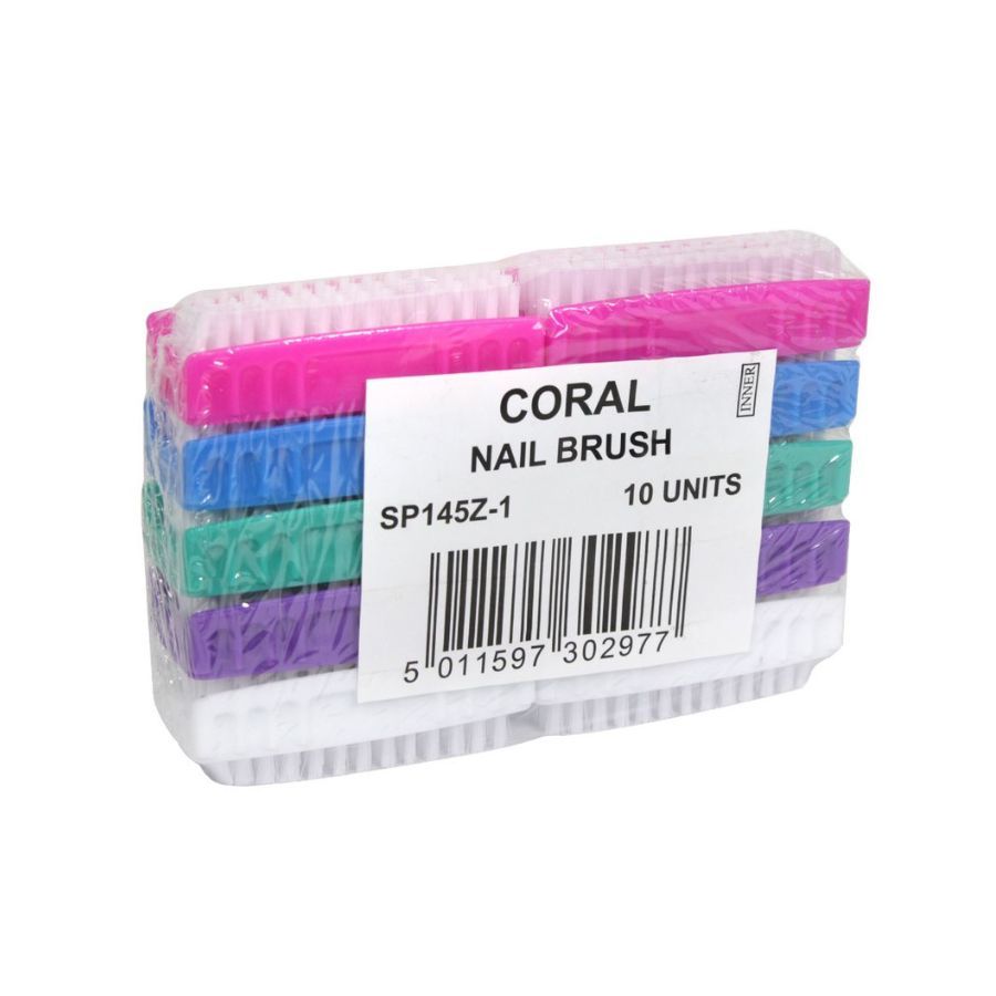 Coral Nail Brushes