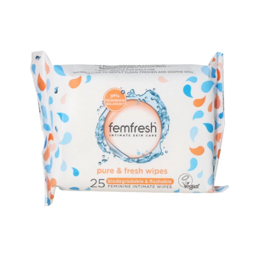 Femfresh Pure & Fresh Wipes 25's