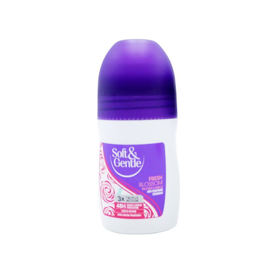 Soft & Gentle Anti-Perspirant Deodorant Roll-On Wild Rose & Vanilla Fresh Blossom 50ml