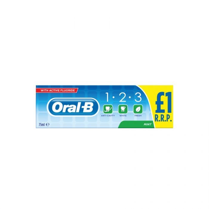 Oral B 123 Toothpaste Extra Fresh 75ml PM £1.00