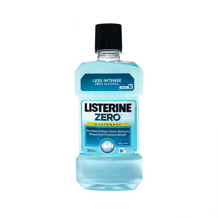 Listerine Zero Alcohol Mouthwash Mild Mint 500ml