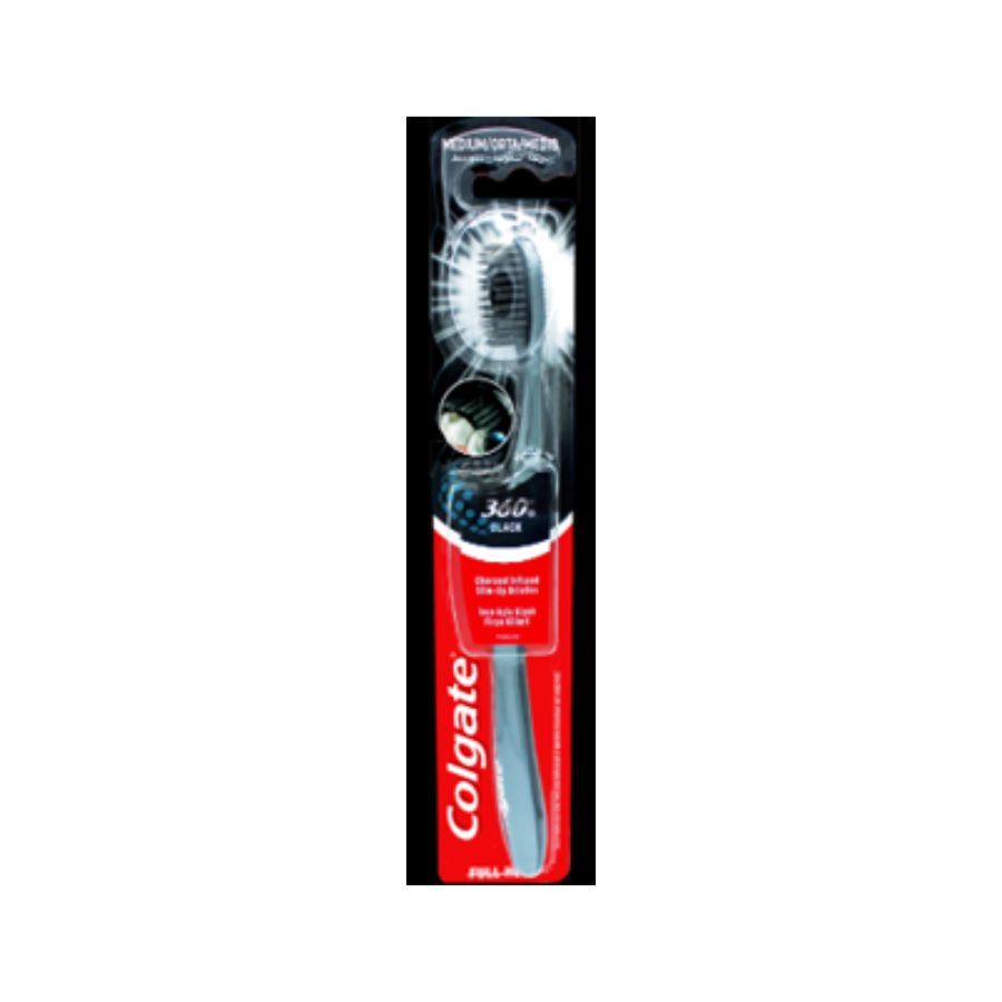 Colgate Toothbrush 360 Degree Charcoal Black