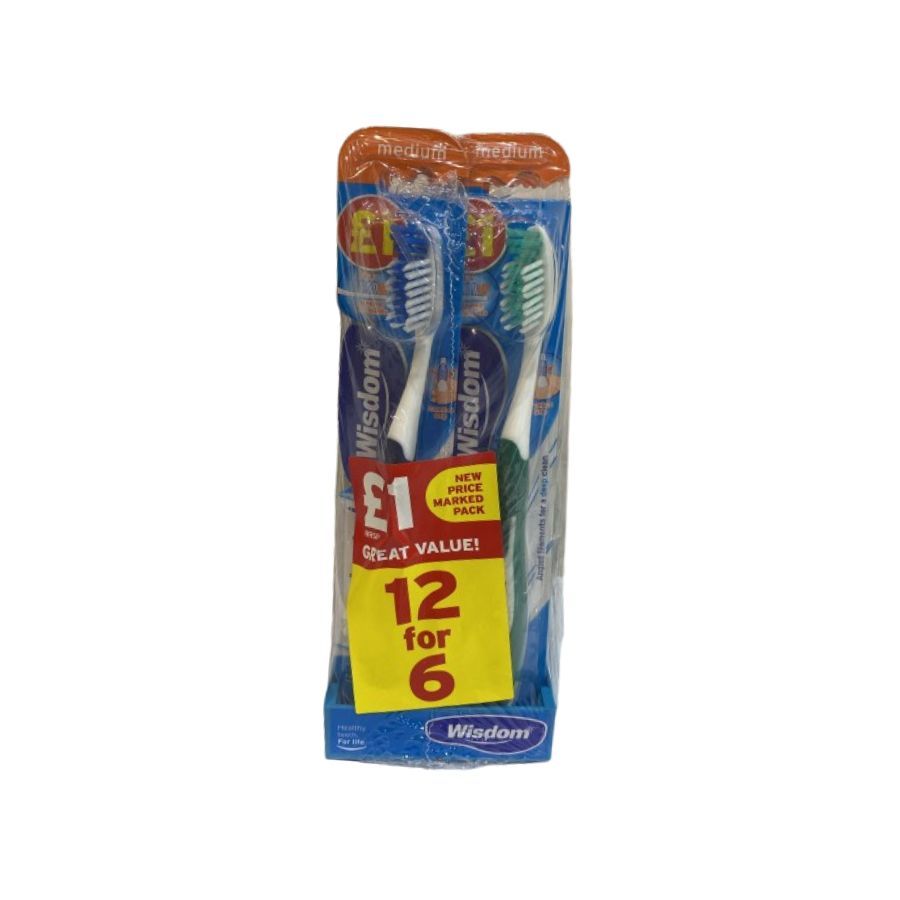 Wisdom Interdental Toothbrush Medium PMÂ£1.00 12 for 6