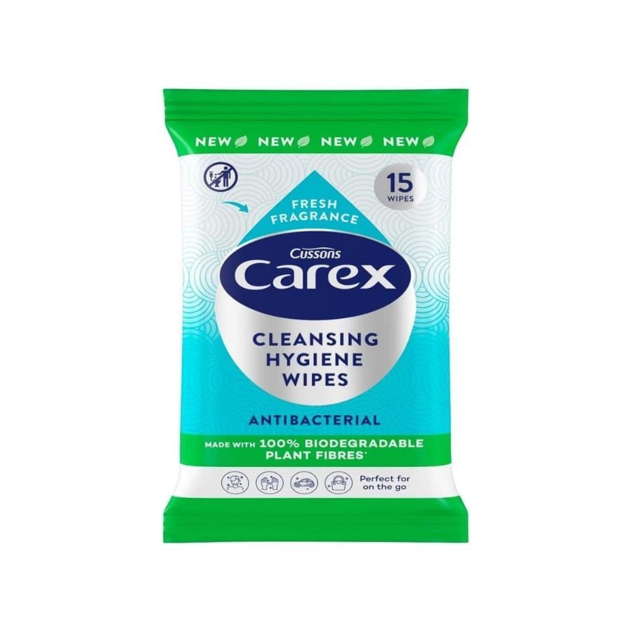 Carex Biodegradable Wipes 15's