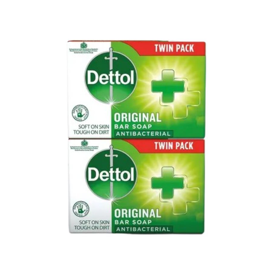 Dettol Antibacterial Original Bar Soap Twin Pack (2 x 100g)