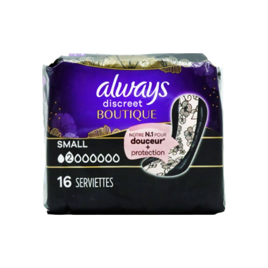 Always Discreet Incontinence Boutique Pads Small 16's