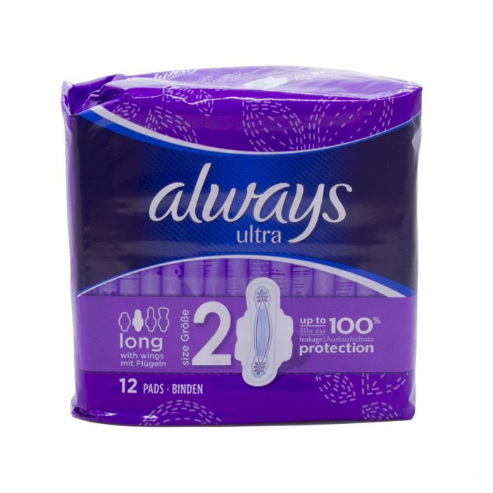 Always Ultra Long With Wings 12's Sanitary Towels