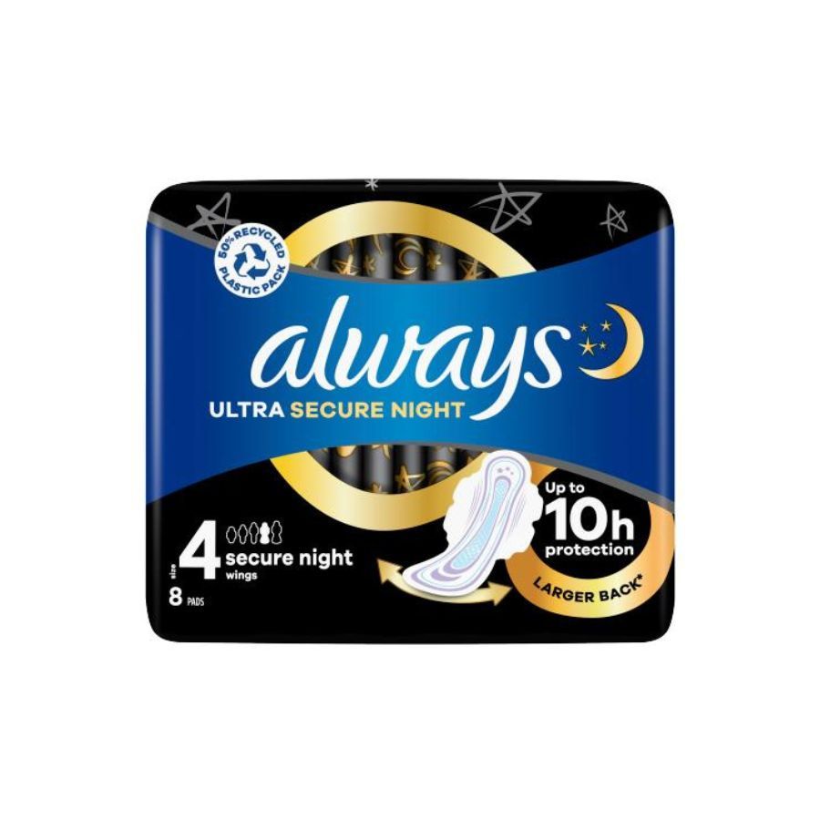 Always Ultra Secure Night With Wings 8's Size 4