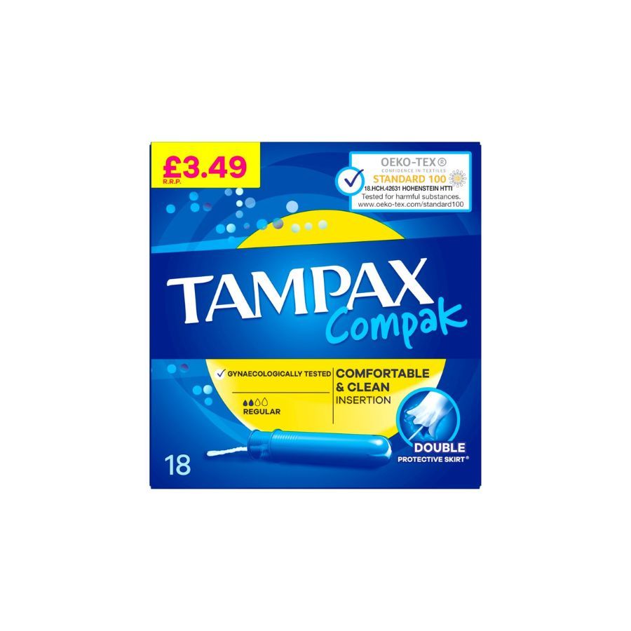 Tampax Compak Regular Tampons 18's PM £3.49