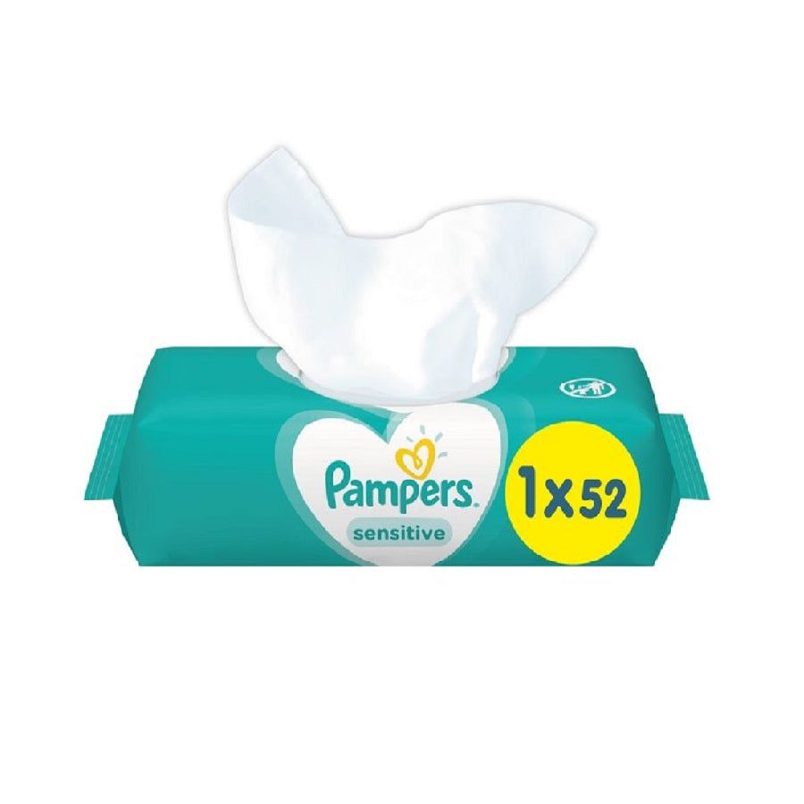 Pampers Wipes Sensitive 52's