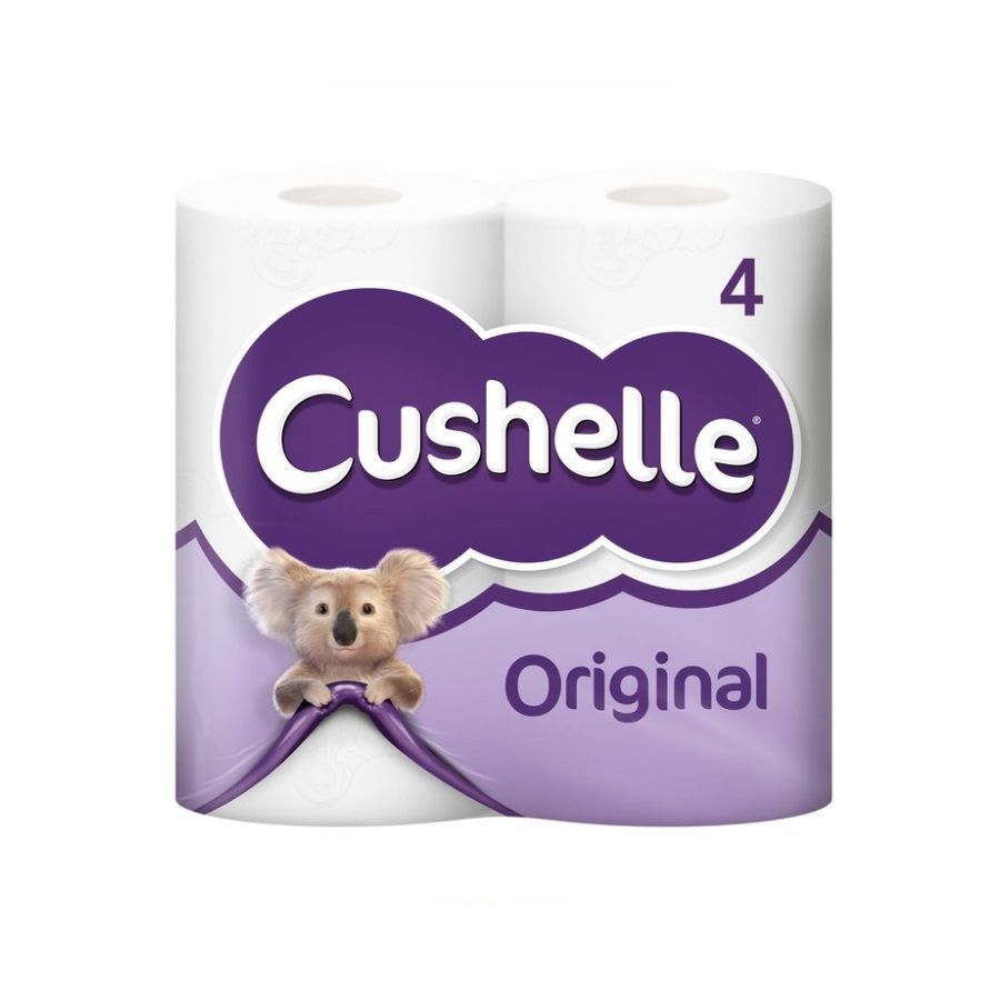 Cushelle Toilet Rolls White 4's