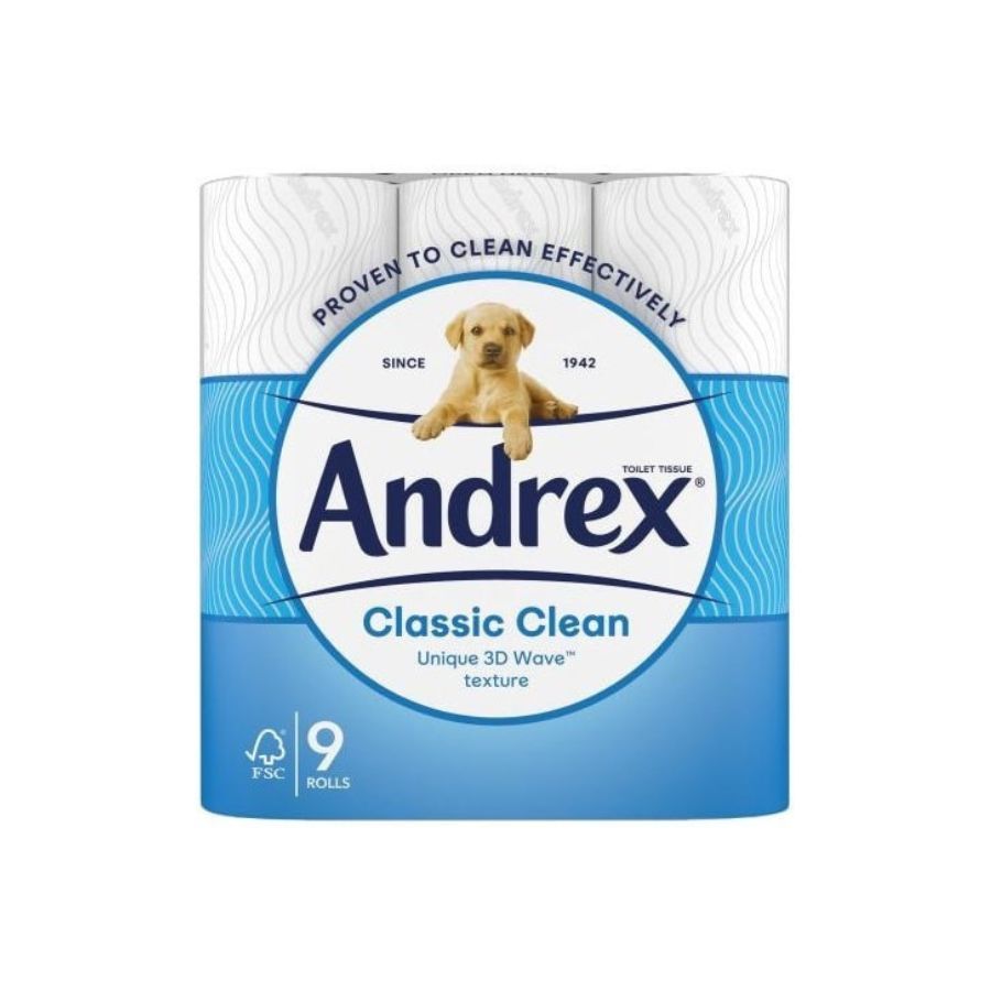 Andrex Classic Clean Toilet Rolls 9's