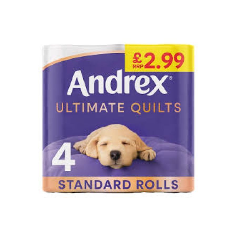 Andrex Supreme Quilts Toilet Tissue 4's PM £2.99